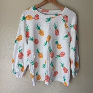❇️LOFT White Pineapple Top 2 for $22❇️